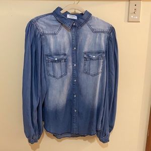 Women’s chambray button down
